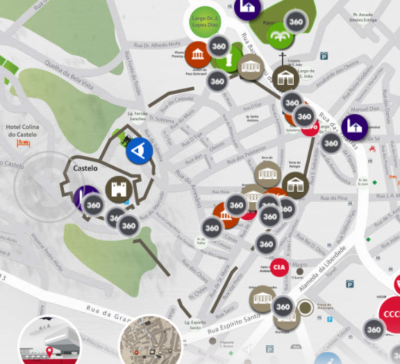 MAPA INTERACTIVO CASTELO BRANCO